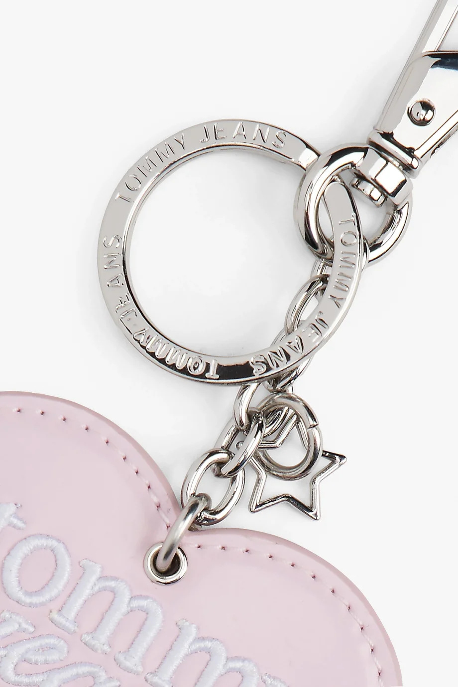 Tommy Hilfiger TJW PU Kalp Şekilli Anahtarlık Kadın Pembe Anahtarlık AW0AW18269TON