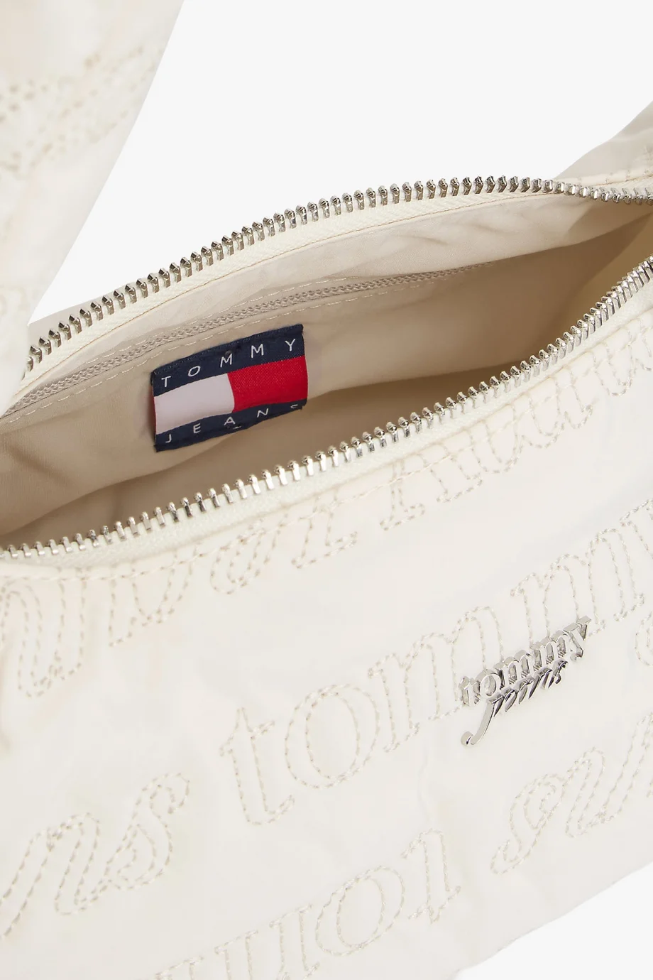 Tommy Hilfiger TJW Urban Tamamı Baskılı Omuz Kadın Beyaz Omuz Çantası AW0AW17880YBI