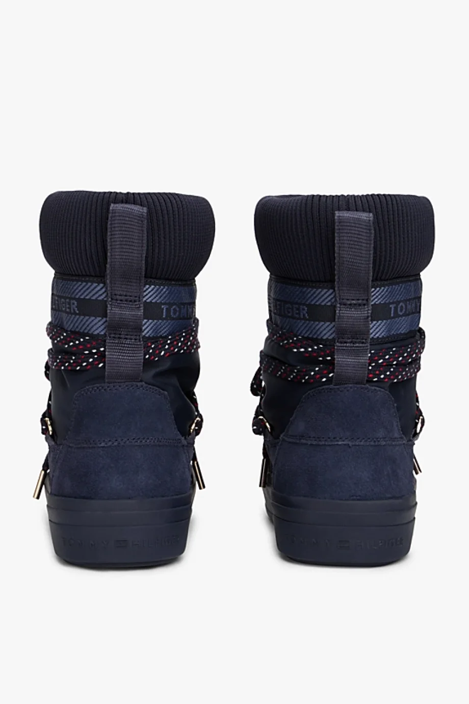 Tommy Hilfiger Tommytech İkonik Şeritli Sıcak Kar Kadın Mavi Bot FW0FW09163DW6