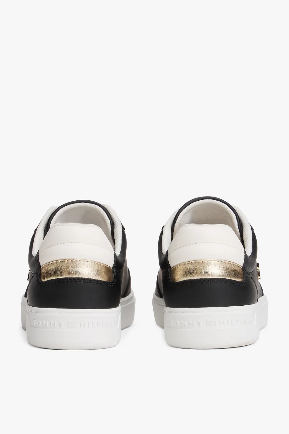 Tommy Hilfiger Yükseltilmiş Kort Stili Kadın Siyah Sneaker FW0FW08680BDS