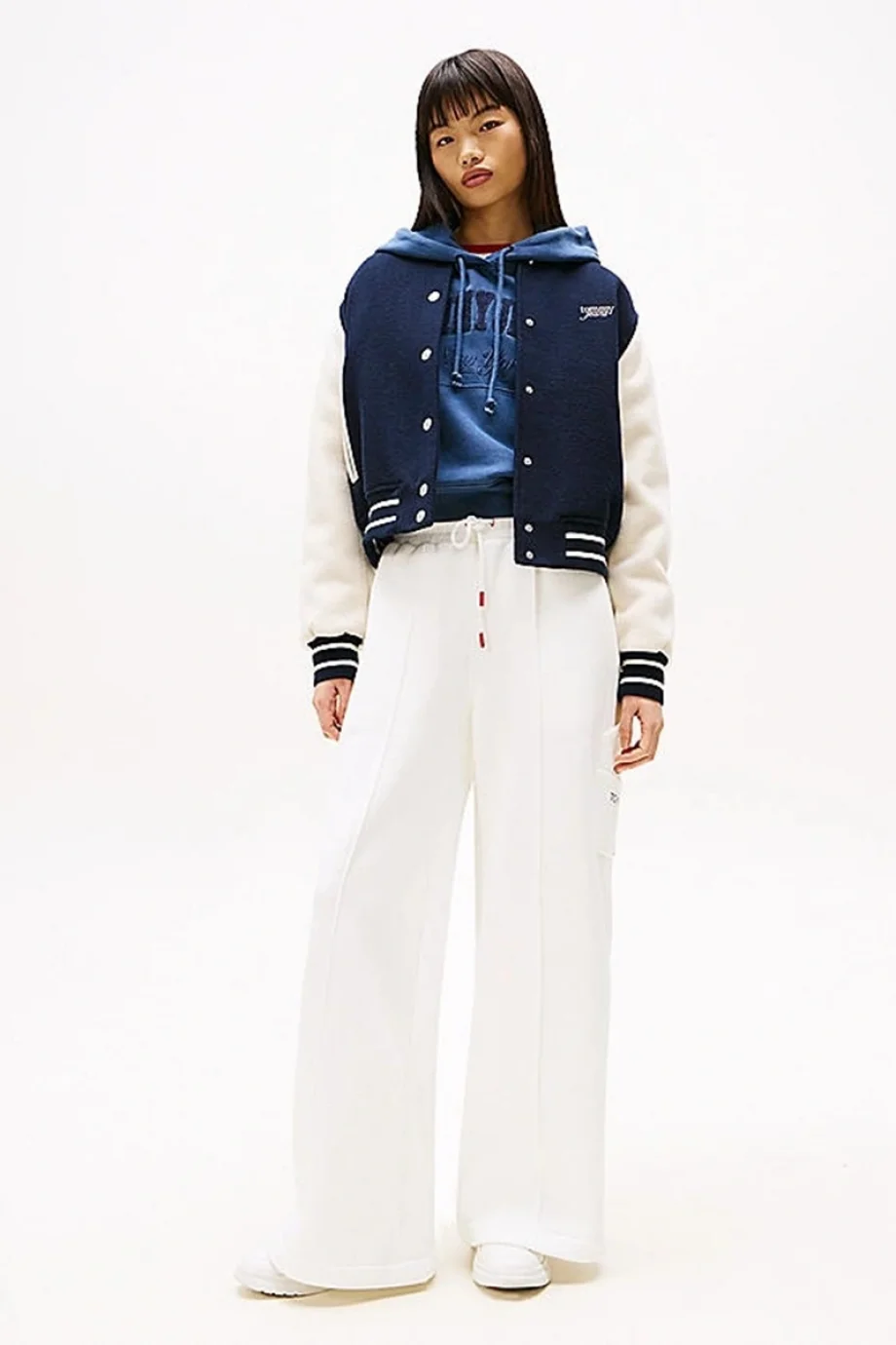 Tommy Hilfiger TJW RWB GRAPHIC TERRY SWEAT PANT Kadın beyaz Eşofman Altı DW0DW20560YAD