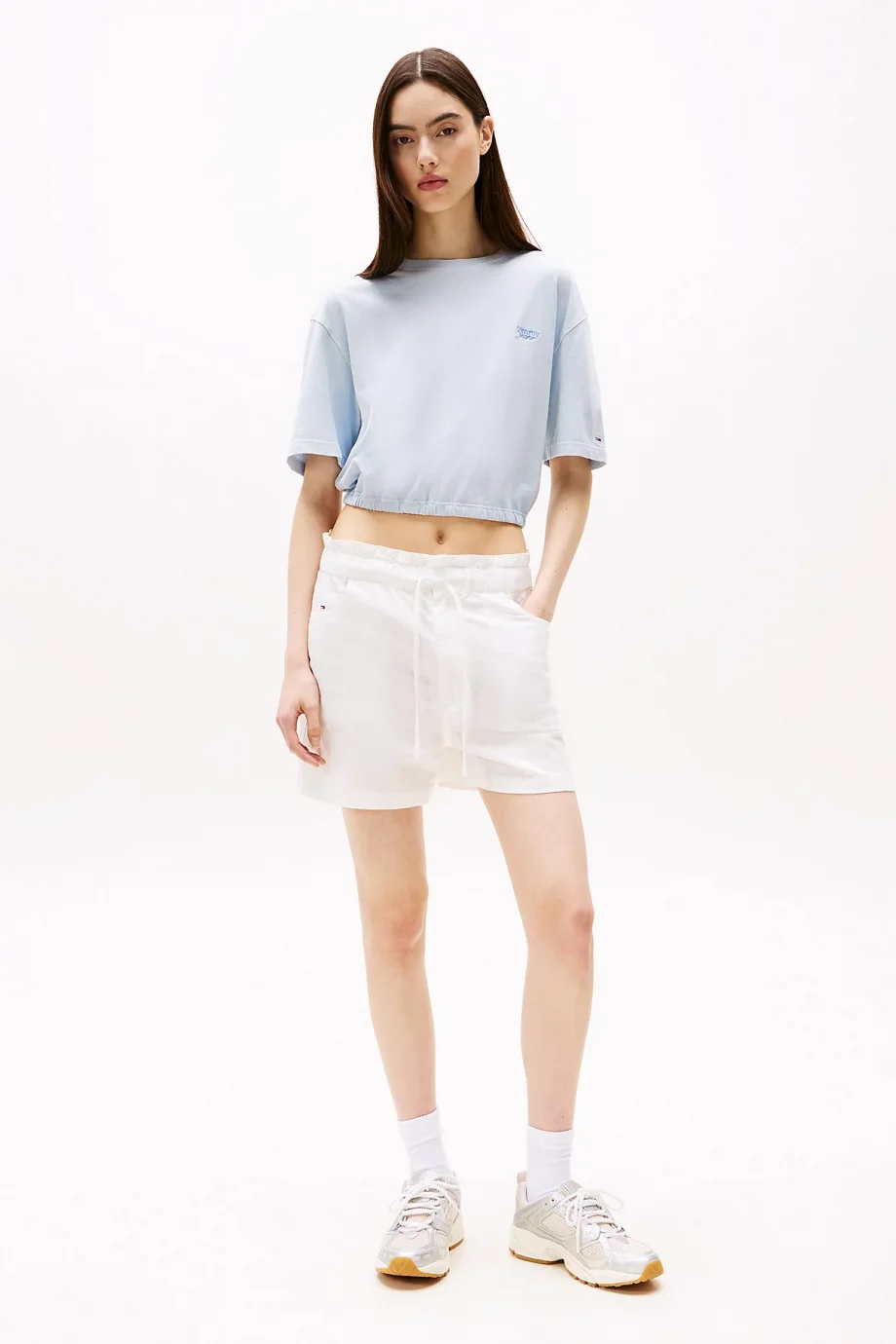 Tommy Hilfiger TJW COTTON LINEN SHORT Kadın  Şort DW0DW20360YBL