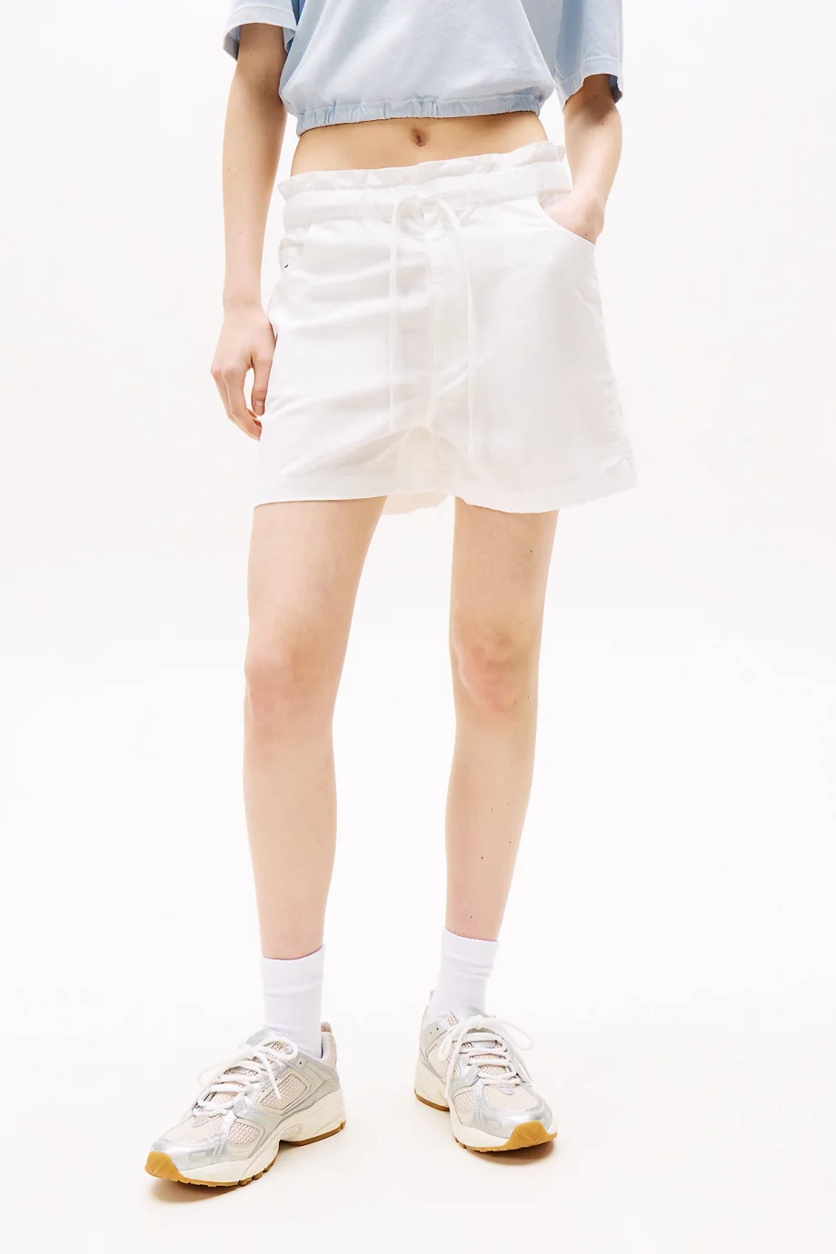 Tommy Hilfiger TJW COTTON LINEN SHORT Kadın  Şort DW0DW20360YBL