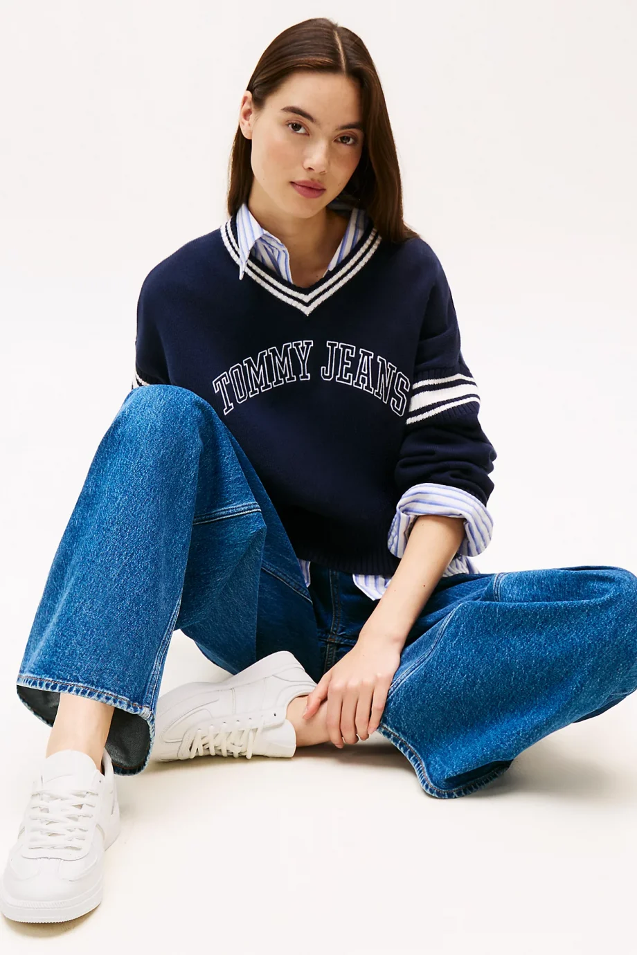 Tommy Hilfiger The Greenwich Edge Tam Deri Kadın Sneaker EN0EN02929YBL