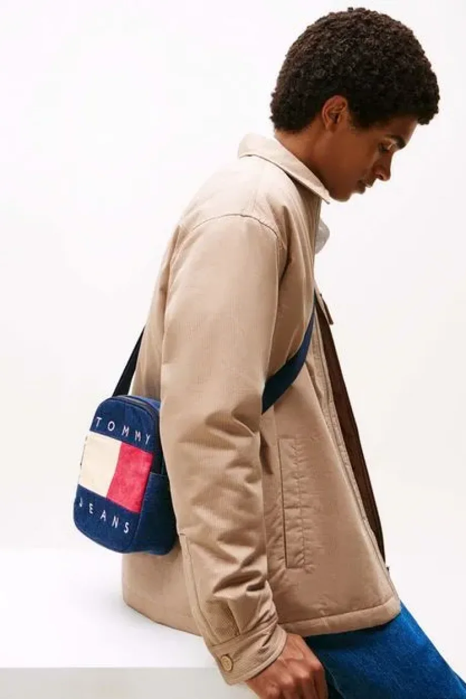 Tommy Hilfiger TJM Archive Denim Reporter Erkek Mavi Çanta AM0AM138141AF