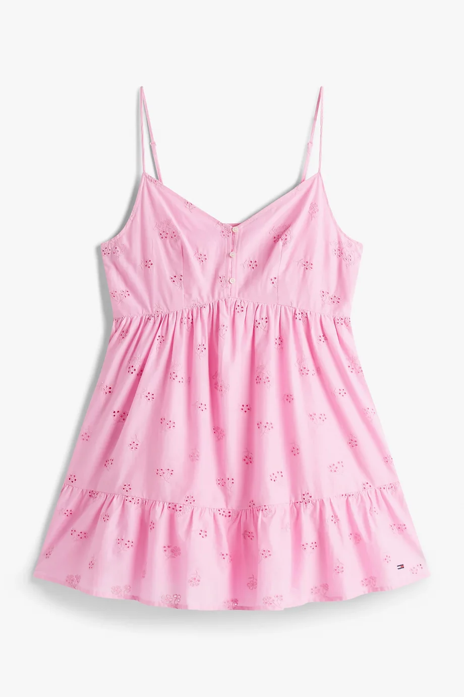 Tommy Hilfiger TJW BRODERIE ANGLAISE DRESS Kadın Pembe Elbise DW0DW21165U06