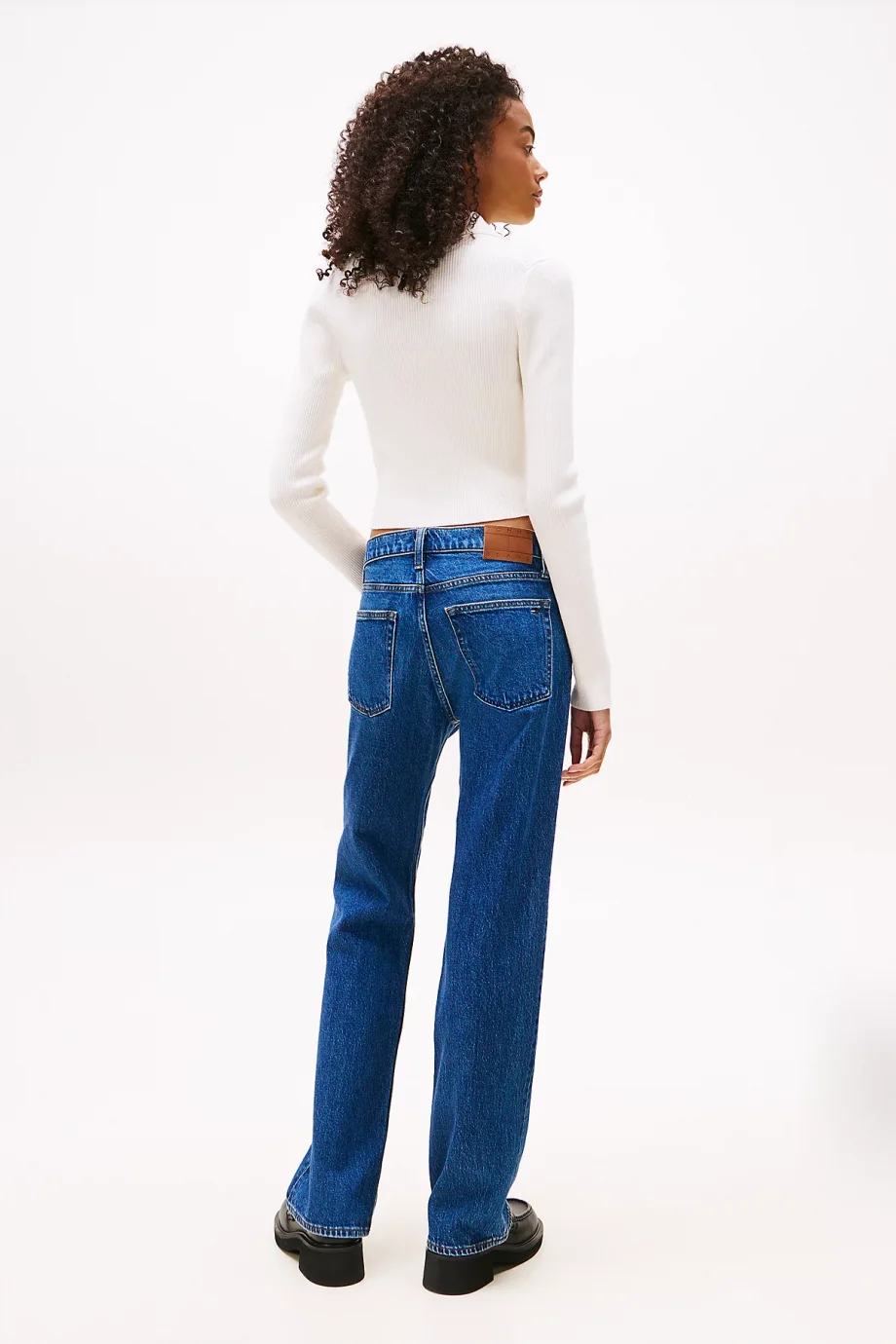 Tommy Hilfiger TJW Klasik Polo Uzun Kollu Kadın Kazak DW0DW21829YBH