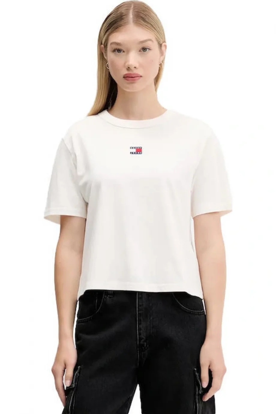 Tommy Hilfiger TJW Kutu Kesim Armalı Kadın T-shirt DW0DW22202YBH