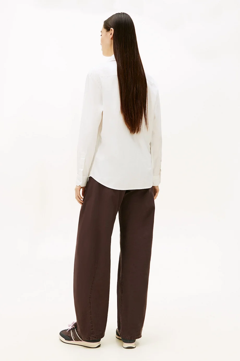 Tommy Jeans TJW REG OXFORD SHIRT Kadın beyaz Gömlek DW0DW19890YBL