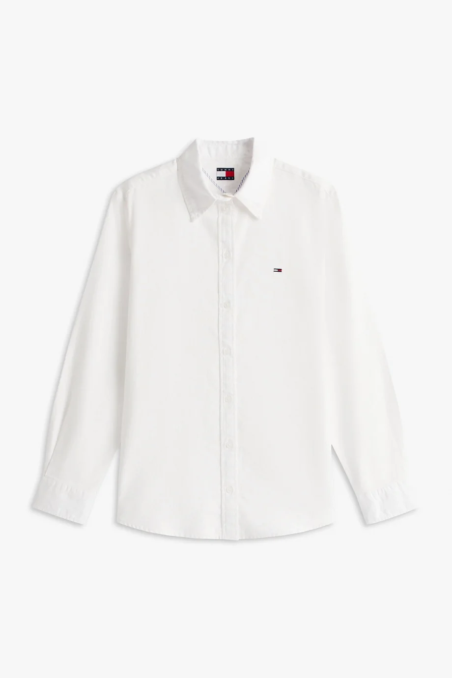 Tommy Jeans TJW REG OXFORD SHIRT Kadın beyaz Gömlek DW0DW19890YBL