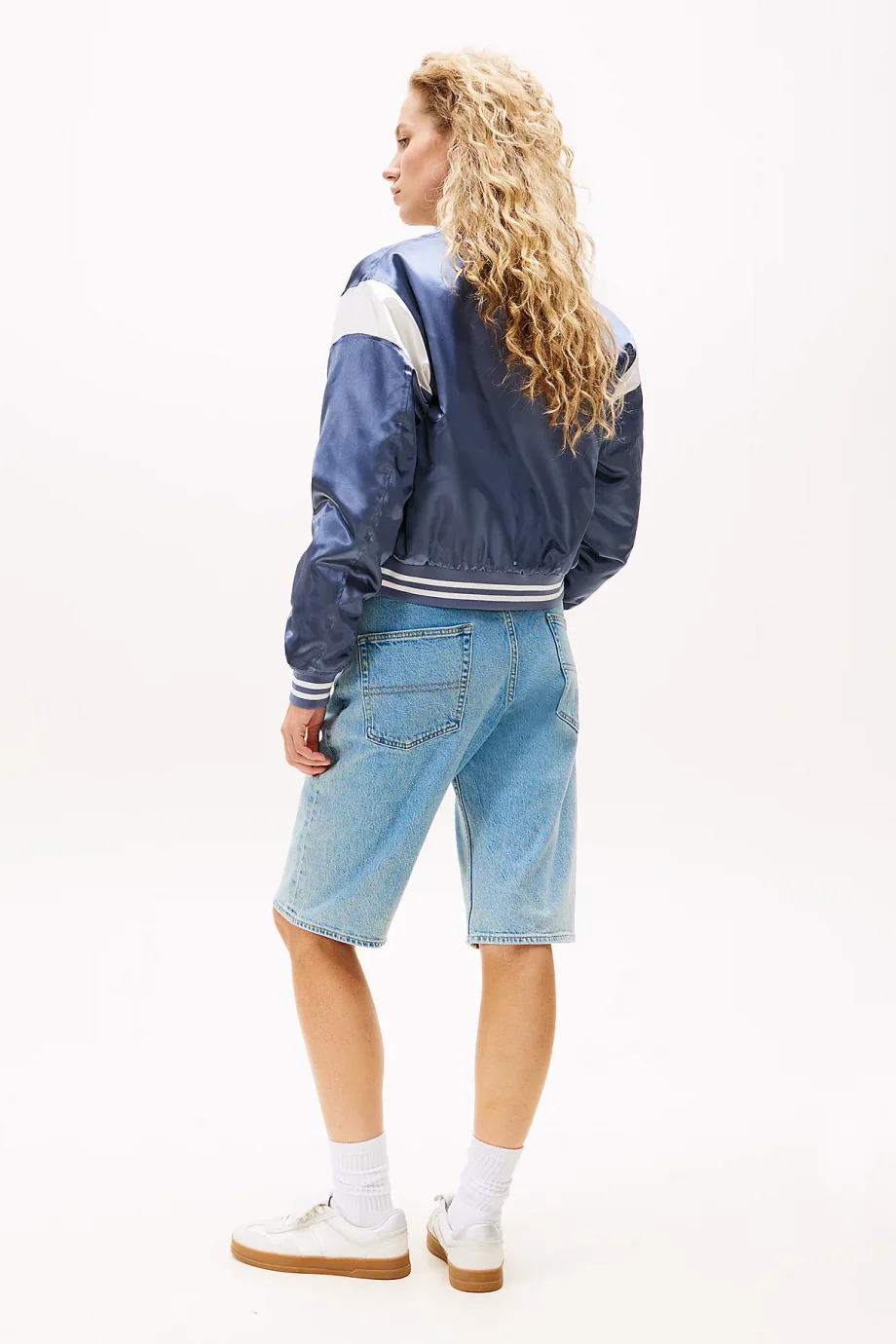 Tommy Hilfiger TJW SCRIPT VARSITY JACKET Kadın Mavi Ceket DW0DW20960PO6