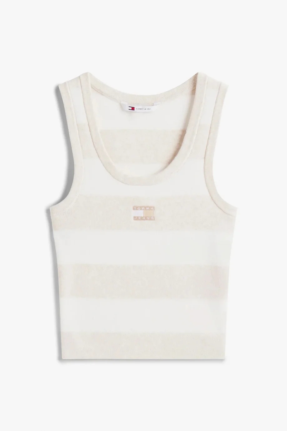 Tommy Hilfiger Tommy Hilfiger Çizgili Kısa Kadın  Bej  Triko DW0DW20969AE3