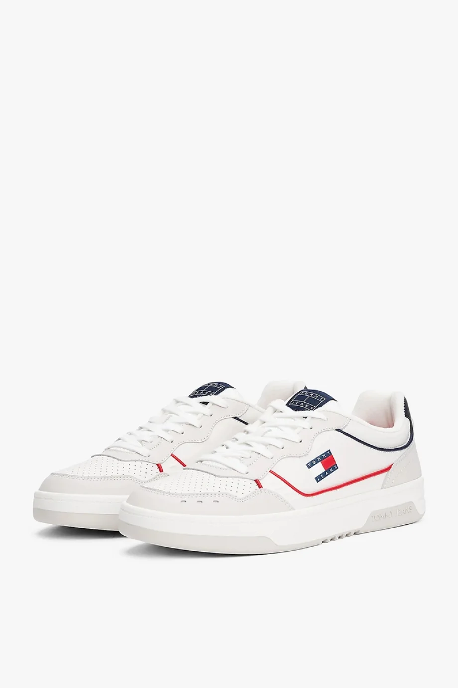 Tommy Hilfiger Yüksek Tabanlı Deri Erkek  Beyaz Sneaker EM0EM015850G1