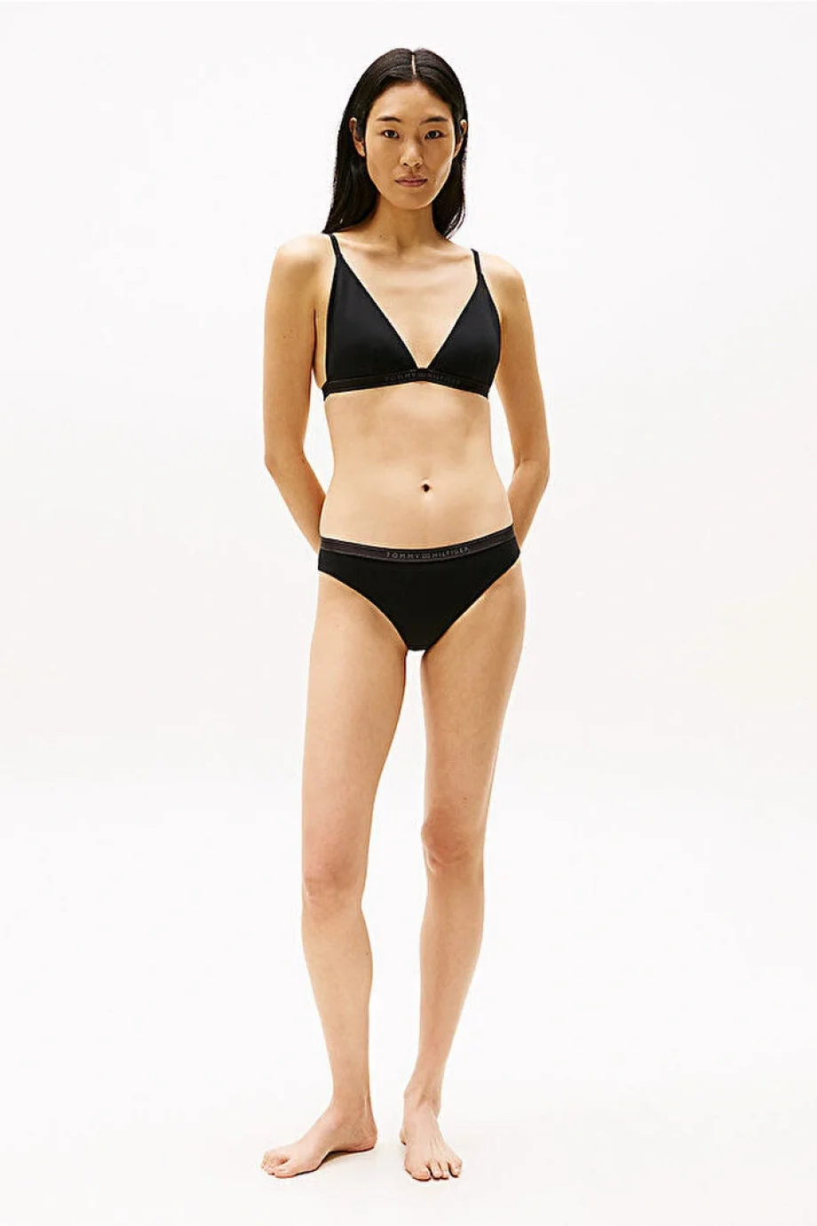 Tommy Hilfiger TRIANGLE FIXED RP Kadın Bikini Üstü UW0UW05801BDS