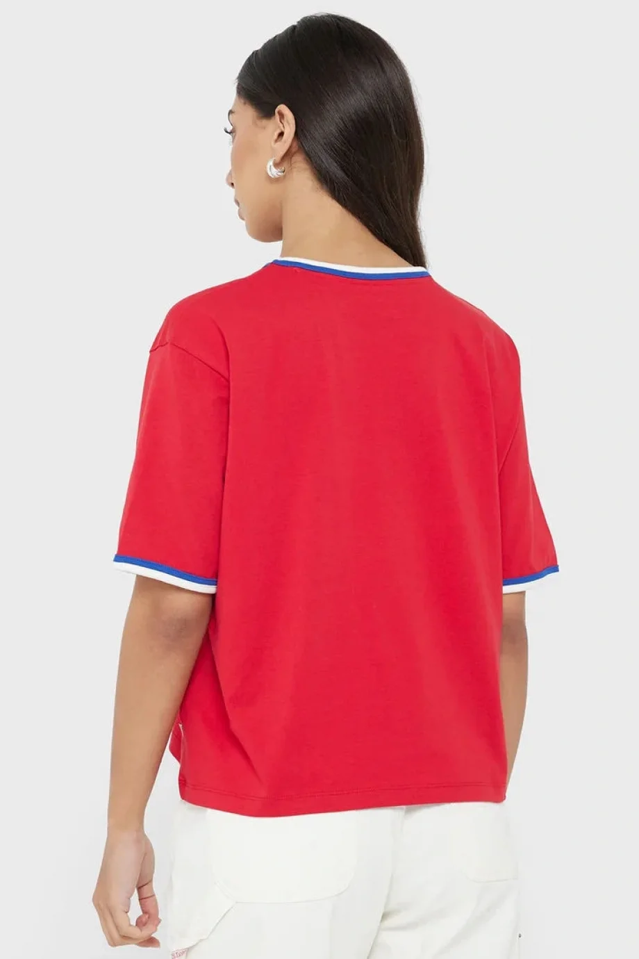 Guess Jeans Kadın Kırmızı Boxy Fit T-Shirt W5YI19K8HM0-G585