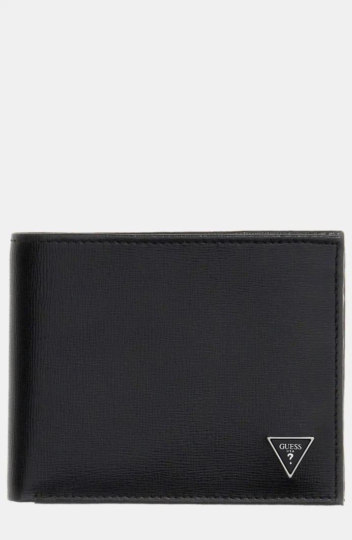 Guess Certosa Saffiano Erkek Siyah Cüzdan SMCSLELEA20-BLA