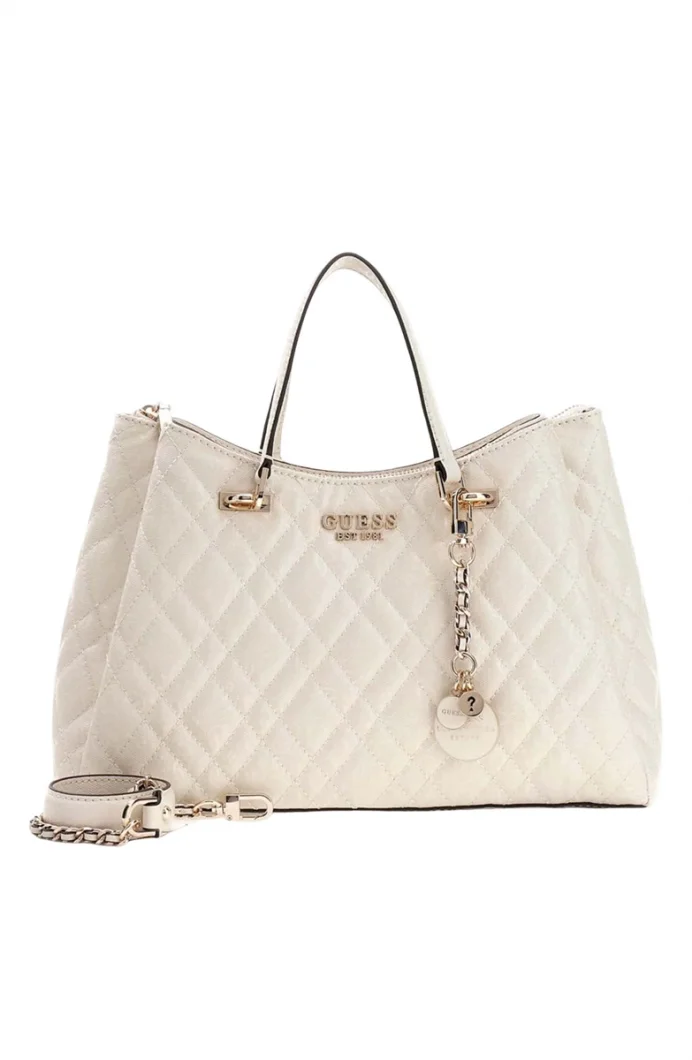 Guess Isemay Girlfriend Omuz El ve Omuz Kadın Beyaz El Çantası HWGG9628060-OFF