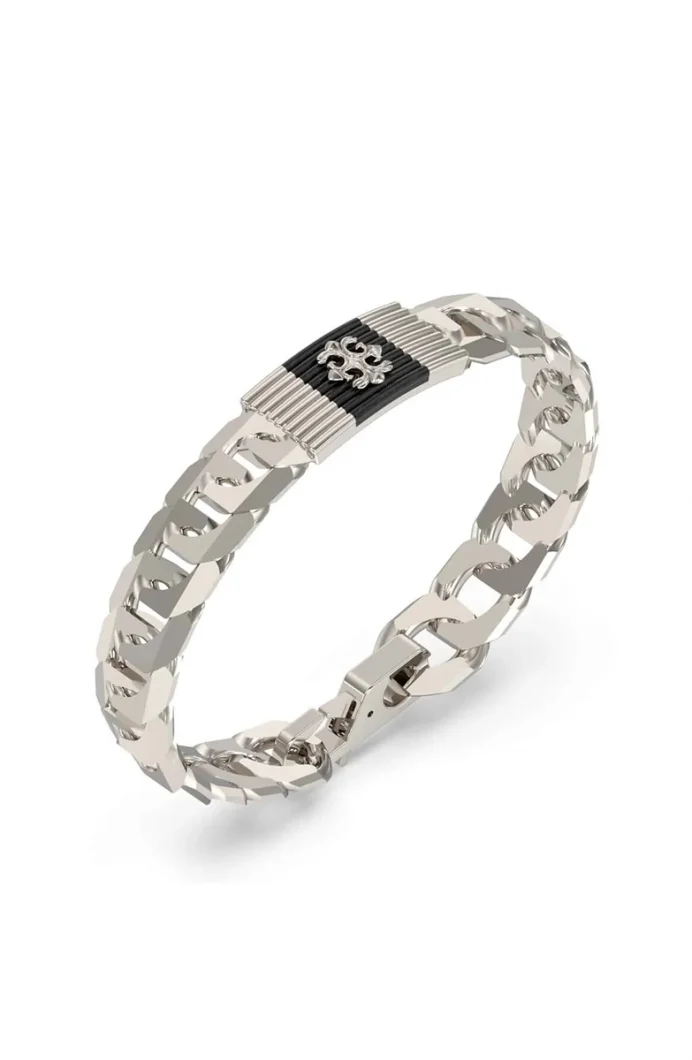 Guess Erkek Metalik Gri Bileklik JGUJUMB05066JWSTBKS