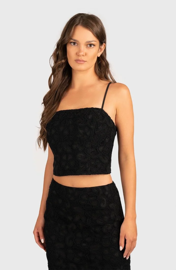 Guess Delilah Kadın Siyah Bluz W5YH71WHEP0-JBLK