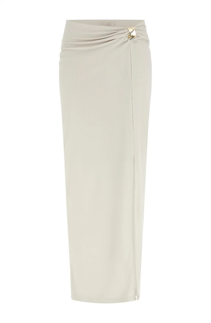 Guess Brigitte Midi Kadın Krem Etek W6GD15K2936-A115