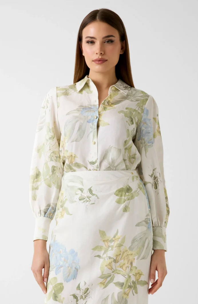 Guess Miriam Karpuz Kollu Kadın Çok Renkli Gömlek W6GHA7W2729-PMMA