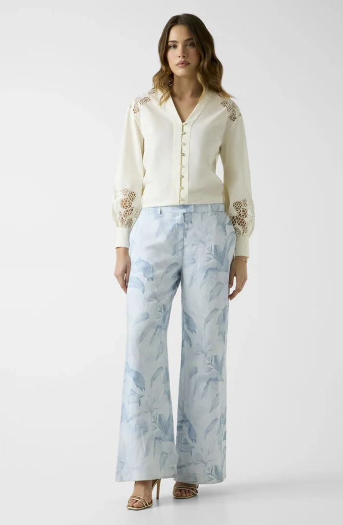 Guess Miriam Düz Paça Kadın Çok Renkli Pantolon W6GB37W2717-PMI8