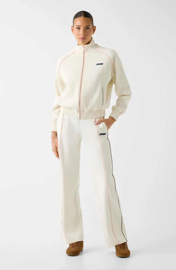 Guess Georgia Geniş Paça Kadın Beyaz Eşofman Altı V6RB00KD852-G1O6