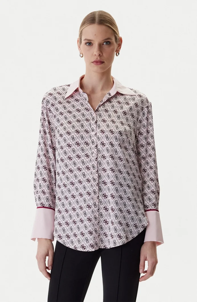 Guess Uzun Kollu Alexandra Kadın Çok Renkli Gömlek W4YH47WF1T2-P6GN