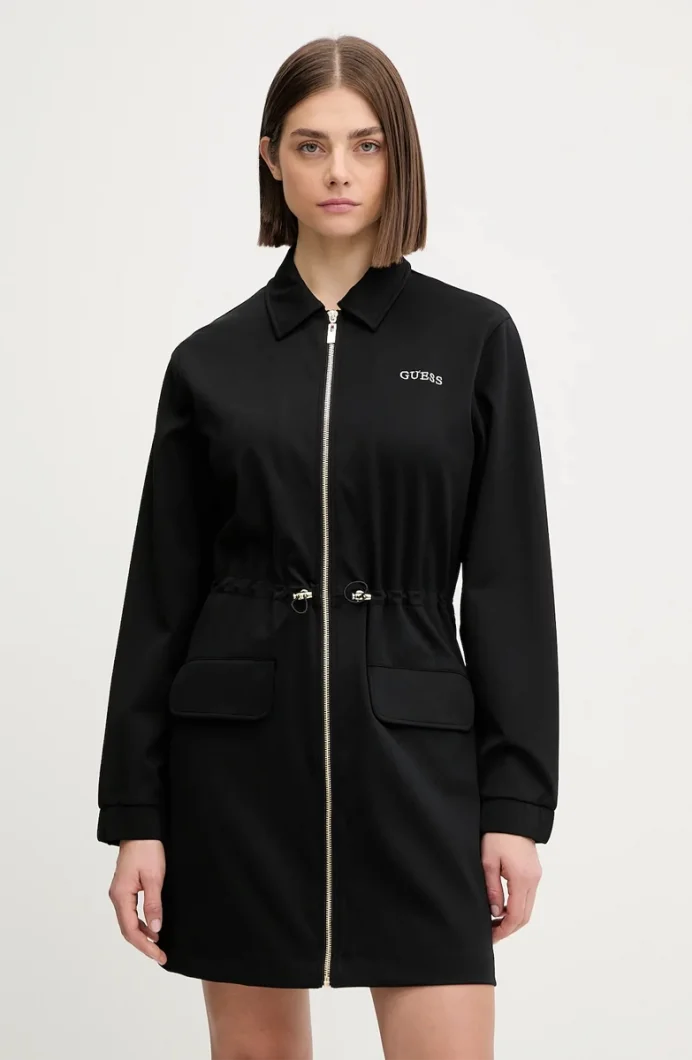 Guess Carla Kadın Siyah Aktif Elbise V5YK04KCX42-JBLK