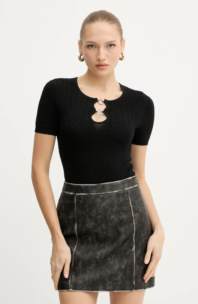 Guess Helena Kadın Siyah Triko W5YR16Z3OV0-JBLK