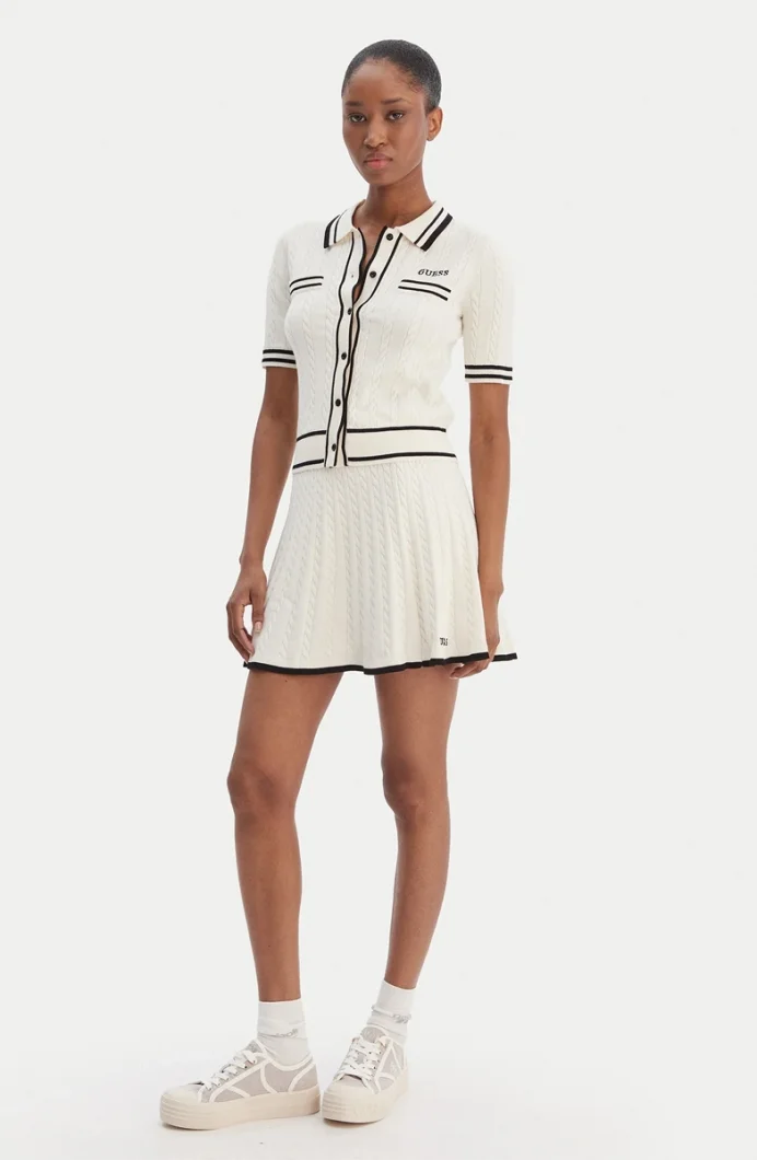Guess Shari Triko Kadın Beyaz Etek V6RD07Z4652-G1O6