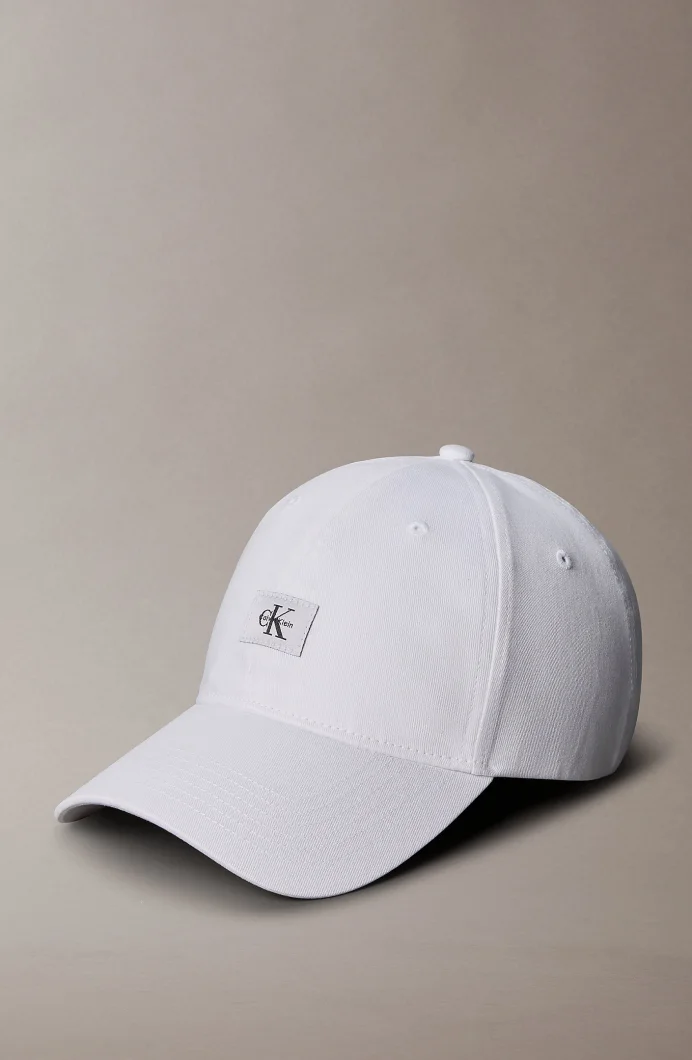 Calvin Klein Monologo Dokuma Yamalı Beyzbol Erkek Beyaz Şapka LV04D5077G-YAF