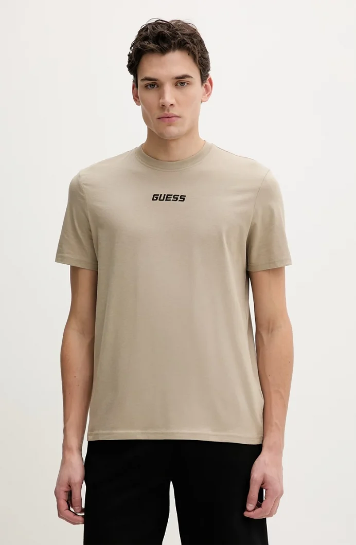 Guess Cochise Bisiklet Yaka Kısa Kollu Erkek Gri T-shirt Z6RI00I3Z14-G9I0