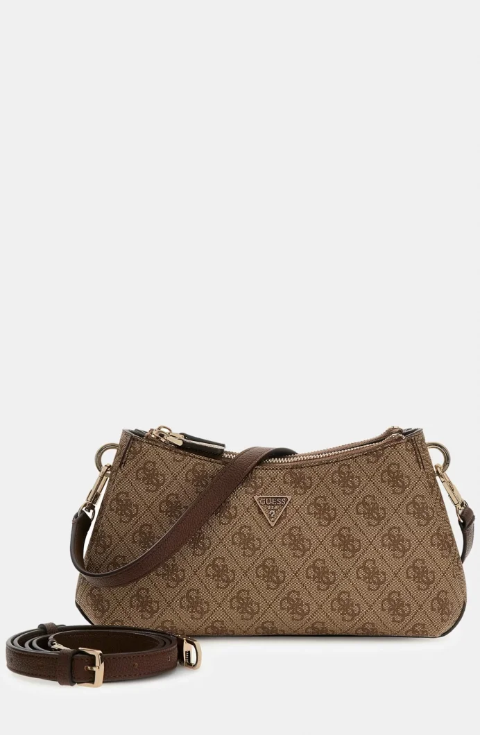 Guess Noelle II 3 Bölmeli Omuz ve Çapraz Askılı Kadın Kahverengi Çapraz Çanta HWBG9672730-LGW