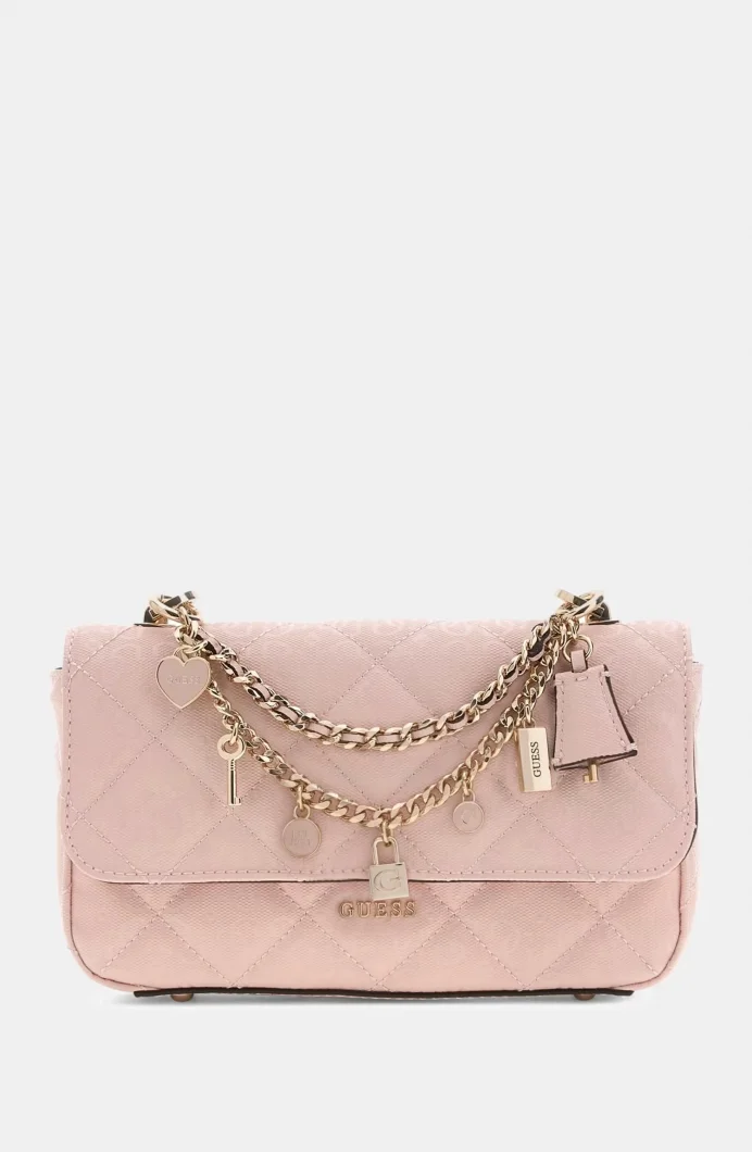 Guess Libby Kapaklı Çapraz Askılı Kadın Pembe El Çantası HWGG9912200-LTR