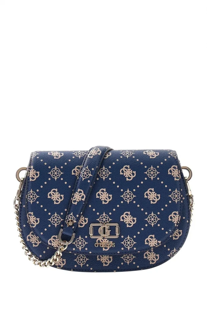 Guess Emelie Logolu Kapaklı Omuz Kadın Lacivert Omuz Çantası HWGP9928200-NLO