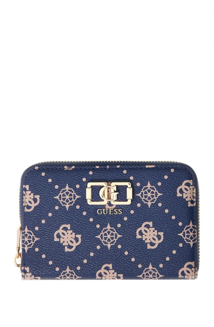 Guess Emelie Logolu Orta Boy Fermuarlı Kadın Lacivert Cüzdan SWGP9928140-NLO