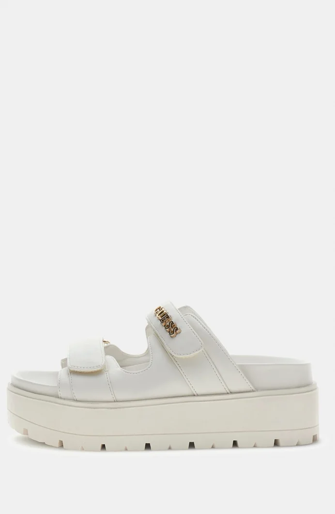 Guess Faxon Kadın Beyaz Sandalet FLJFAXELE03-CREAM