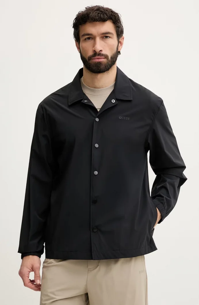 Guess Ottavio Erkek Siyah Gömlek Z6GH01W2357-JBLK