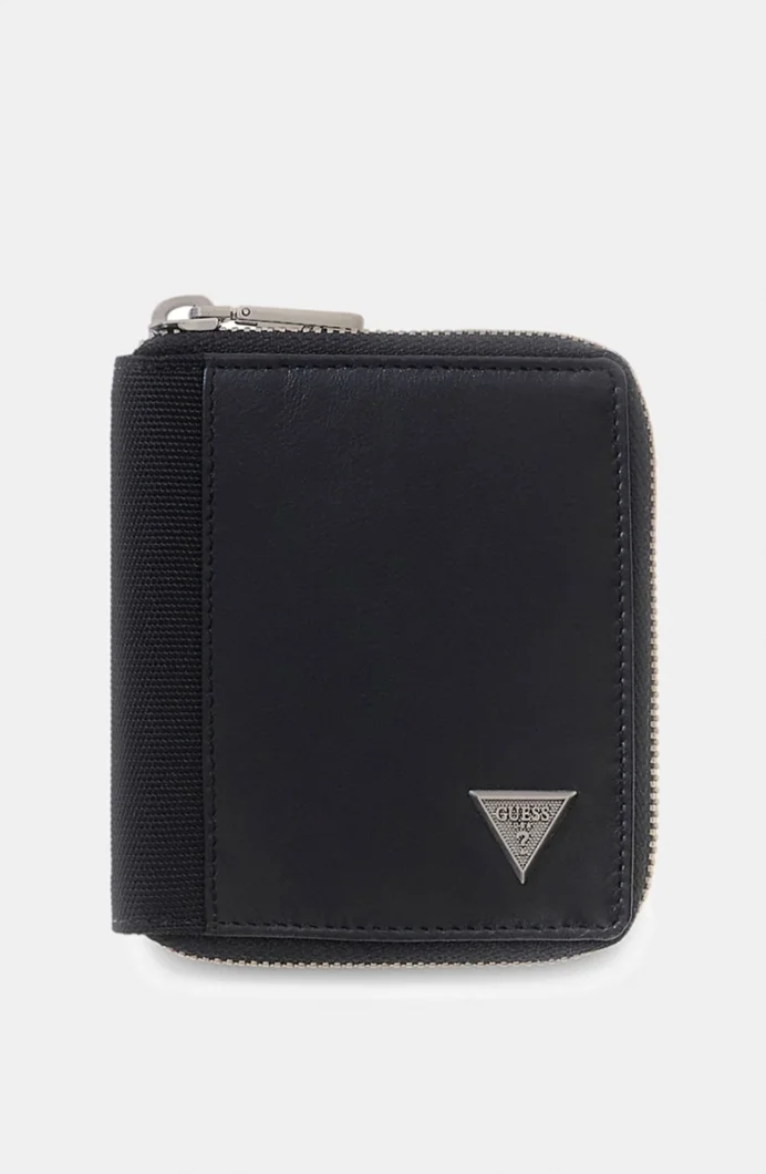 Guess Berna Fermuarlı Erkek Siyah Cüzdan SMBEHNLEA02-BLA