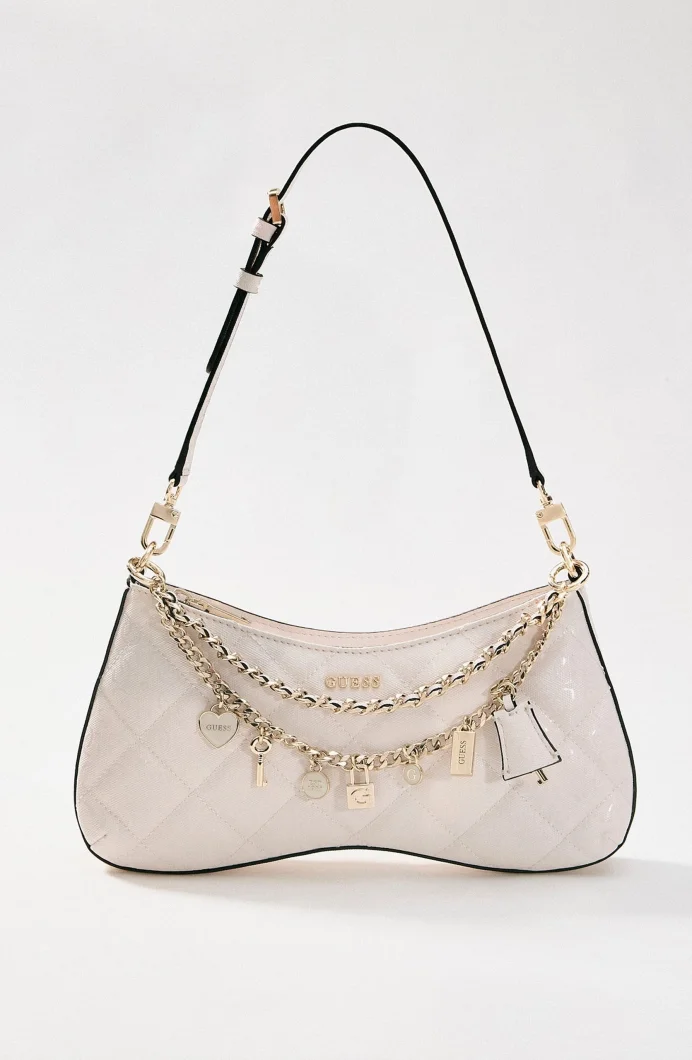 Guess Libby Kadın Beyaz Omuz Çantası HWGG9912180-OFF