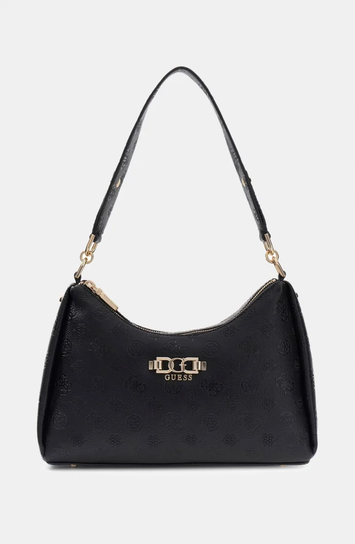 Guess Anise Çift Fermuarlı Kadın Siyah Omuz Çantası HWPD9916180-BLO