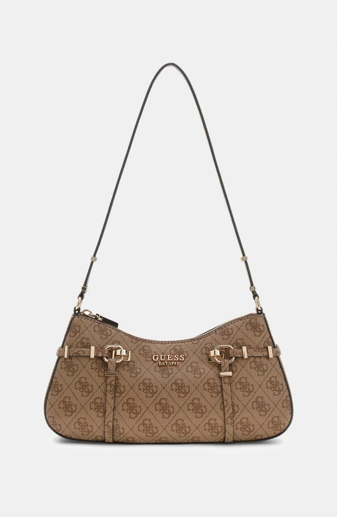 Guess Leona Logolu Kadın Kahverengi Omuz Çantası HWSG9917180-LTL