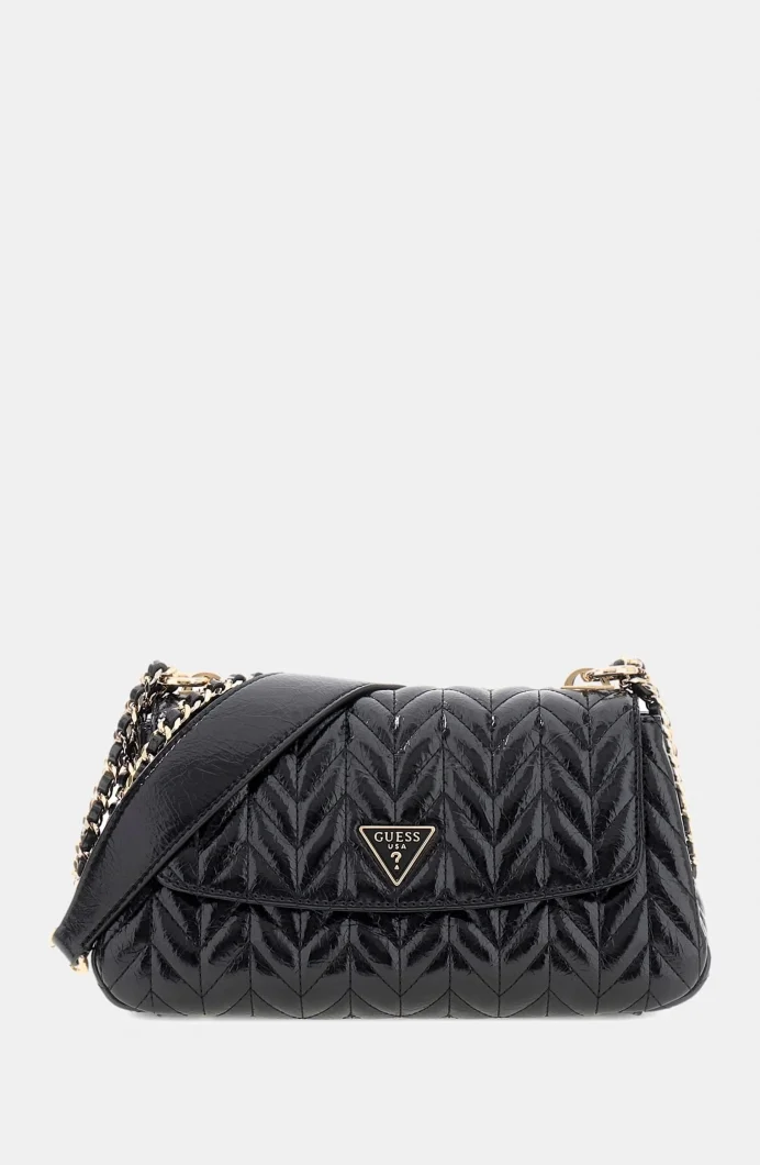 Guess Cheryl Dönüştürülebilir Kapaklı Çapraz Askılı Kadın Siyah Omuz Çantası HWTQ9720210-BLA