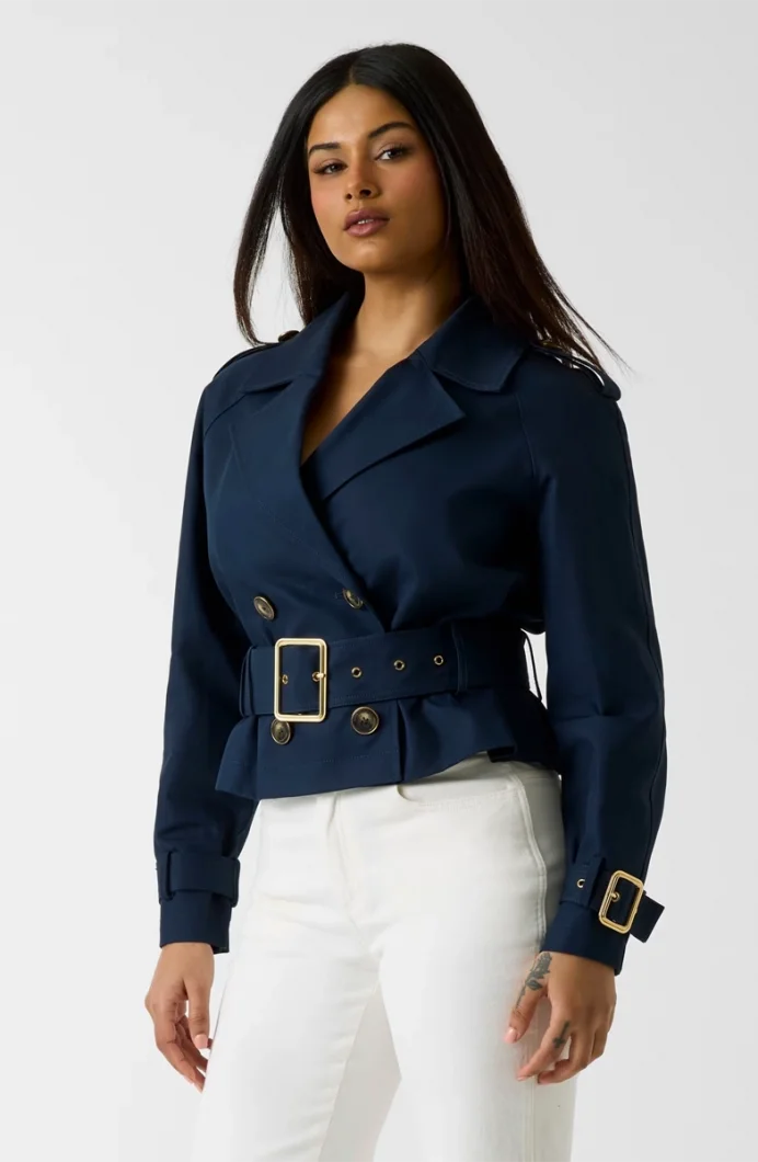 Guess Julie Kruvaze Kadın Mavi Ceket 6RGL167446A-G77G