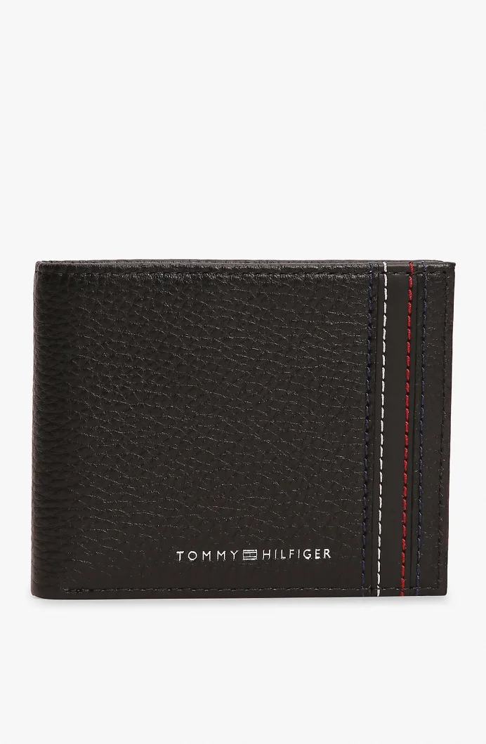 Tommy Hilfiger TH Central Mini Kartlıklı Erkek Siyah Cüzdan AM0AM14232BDS