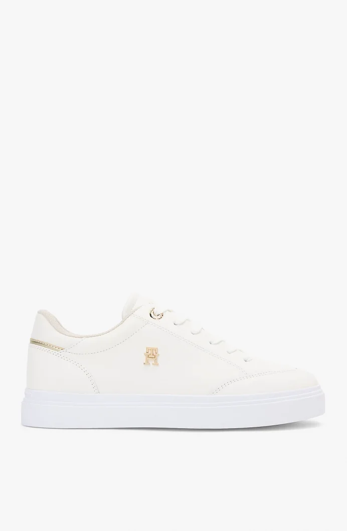 Tommy Hilfiger TH Chic Cupsole Kadın Beyaz Sneaker FW0FW09106YBL