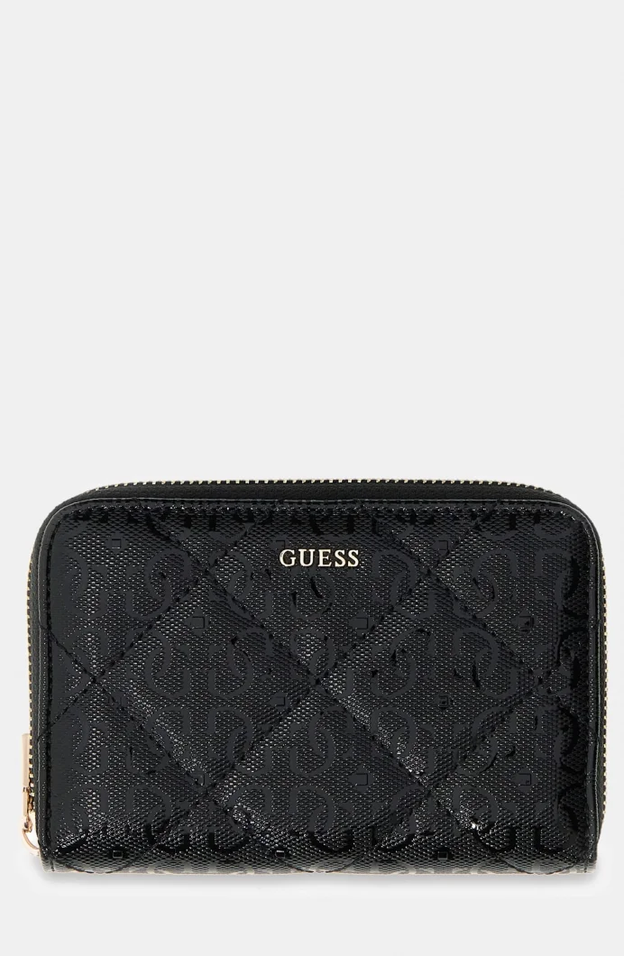 Guess Libby Orta Boy Fermuarlı Kadın Siyah Cüzdan SWGG9912140-BLA