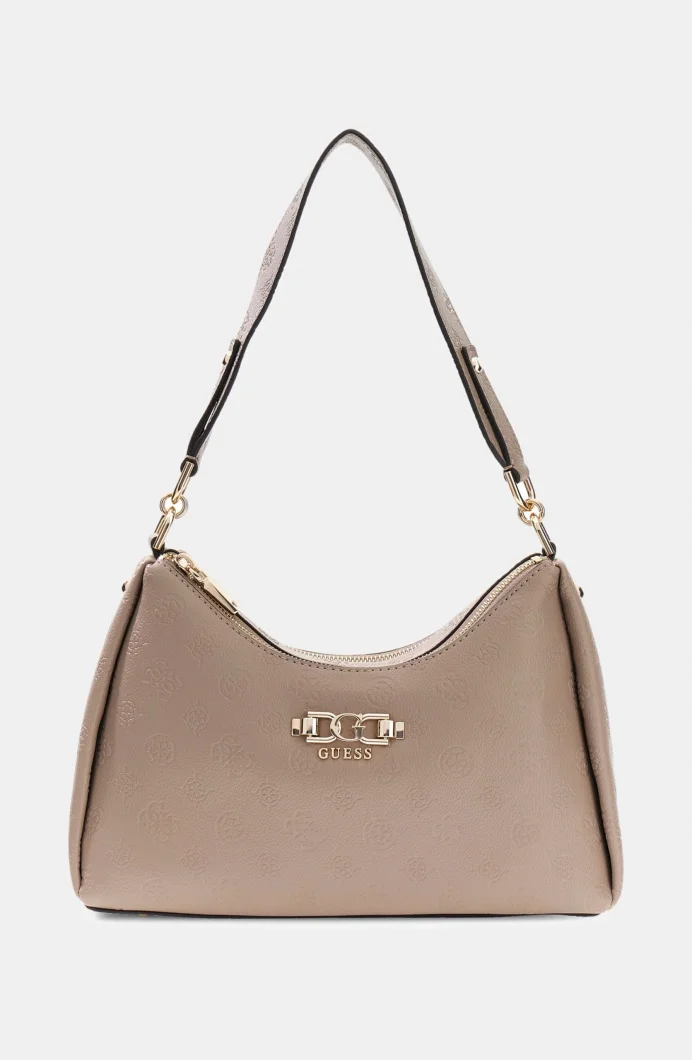 Guess Anise Çift Fermuarlı Kadın Siyah Omuz Çantası HWPD9916180-DKO