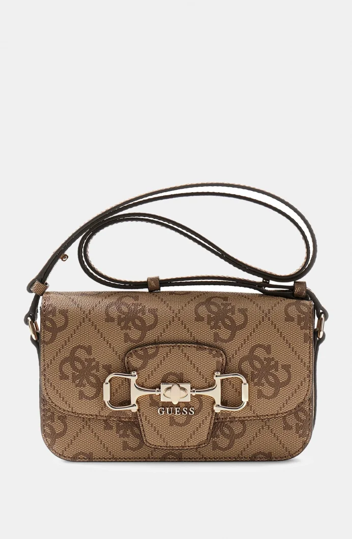 Guess Janie Logolu Dönüştürülebilir Kapaklı Kadın Kahverengi El Çantası HWOS9924210-LTL